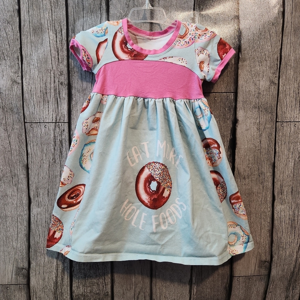 Eat More Whole Foods Donut Themed Dress‎